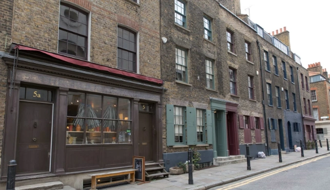 Row of Victorian buildings